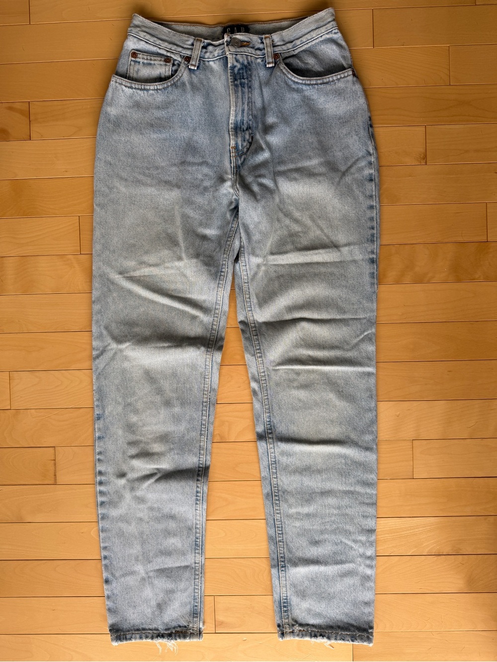 Vintage GAP High Rise Jeans Stonewash Light Wash mom jean slim fit size 6 90’s